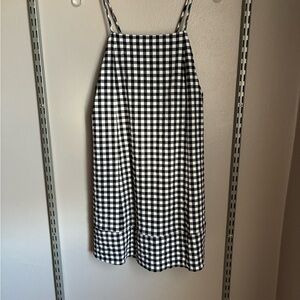 Anthropologie Black and White Gingham Mini Dress